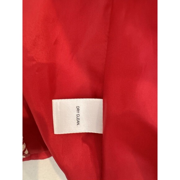 Apostrophe Women's Red Velvet Blazer Pockets Chic Girly Career 2 *Stain - Picture 9 of 14